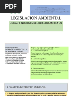 Legislación Ambiental: Unidad I. Nociones Del Derecho Ambiental