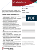 Toolbox Talks - Safety Data Sheets