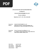 Application For Low Voltage Directive On Behalf of Xi'An Victor Instrument Co.,Ltd Process Calibrator Model No.: 25, 11+, 14+, 15+, 24, 26, 26H