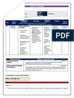 Institución Educativa: Docente: Área: Fecha: Grado: Duración