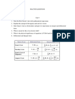 PRACTICE QUESTIONS Unit 4, 5 and 6