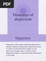 Measures of Dispersion