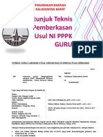 Petunjuk Teknis Dan Contoh Pemberkasan Usul NI PPPK