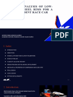 Design and Analysis of Low-Cost CFRP Wheel Rims For A Formula Student Race Car