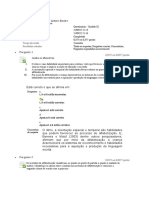 Questionário III - Desenvolvimento Cognitivo: Leitura e Escrita e Raciocínio Lógico/Matemático