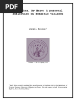 My Mother, My Hero: A Personal Reflection On Domestic Violence