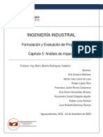 Ingeniería Industrial: Formulación y Evaluación de Proyectos Capítulo 5: Análisis de Impacto