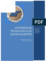 Universidad Tecnologica de Aguascalientes: Fundamentos de Legislación Proyecto Integrador Unidad Ii