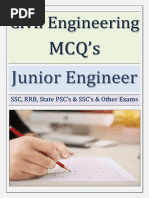 MCQ'S: Civil Engineering