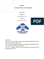 Resume Metode Gramatika Dan Terjemah: Disusun Oleh: Kelompok 1