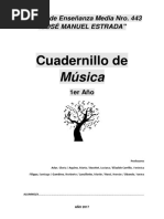 Cuadernillo De: Música