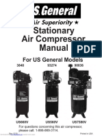 Air Compressor Manual Stationary: For US General Models