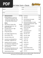 Kit Order Form-Classic