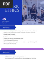 Work Ethics: Elvie M. Martinez Registrar I