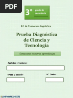 Prueba Diagnóstica de Ciencia y Tecnología