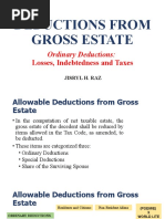 Deductions From Gross Estate