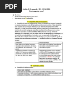 Atelier 2 Grammaire b2 Les Temps Du Passee Avec Annotations