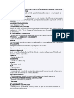 Contrato de Compraventa de Cesión Dederechos de Posesion de Un Lote y Mejoras