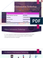 Impacts of Information Technology: The Science of Today I S The Technology of Tomorrow.