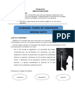 Cuaresma: Tiempo de Conversión Semana Santa: Competencia: Propósito