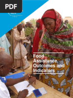 Food Assistance Outcomes & Indicators V.1.0 Page