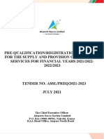 Pre-Qualification For Supply of Goods and Services For Year 2021 To 2023 PDF