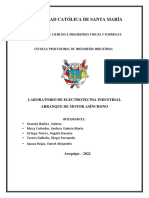 Universidad Católica de Santa María: Laboratorio de Electrotecnia Industrial Arranque de Motor Asíncrono