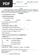 Examen Trimestriel #02 4éme