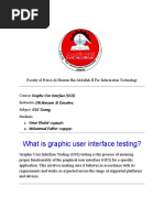 What Is Graphic User Interface Testing?