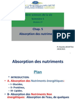 Cours de Absorption Des Nutriments