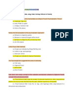 Psychodynamic (Freud, Adler, Jung, Klein, Horney, Erikson & Fromm)