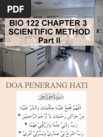 Bio 122 Chapter 3 Scientific Method