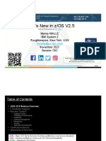 What's New in z/OS V2.5: Marna WALLE IBM System Z Poughkeepsie, New York USA November 2021 Session 7AC