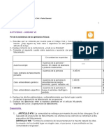 Actividad - Unidad Vii: Fin de La Existencia de Las Personas Físicas