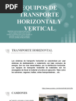 Equipos de Transporte Horizontal y Vertical