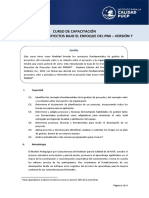 Curso de Capacitación en Gerencia de Proyectos Bajo El Enfoque Del Pmi - Versión 7