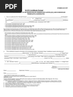 Form-Sc/St SC/ST Certificate Format