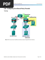 4.4.1.2 Lab - Configuring Zone-Based Policy Firewalls