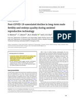 3 (OA) Mannur 2021 - Post-COVID-19-associated Decline in Long-Term Male Fertility and