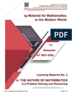 LM 3. Problem Solving and Reasoning