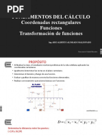 Fundamentos Del Cálculo Coordenadas Rectangulares Funciones Transformación de Funciones