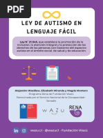 Ley de Autismo en Lenguaje Fácil: Ley #21.545, Que Establece La Promoción de La