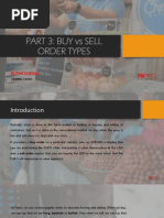 Part 3 - Buy Vs Sell Order Types