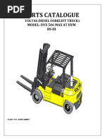 Parts Catalogue: Voltas Diesel Forklift Truck Model: DVX 506 Max at HVM Bs Iii