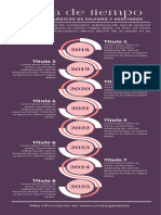 Infografía Cronológica Línea de Tiempo Profesional Violeta