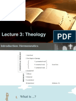 Lecture 3: Theology