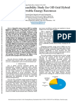 An Economic Feasibility Study For Off-Grid Hybrid Renewable Energy Resources