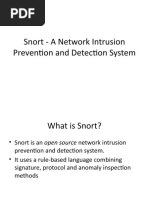 Snort - A Network Intrusion Prevention and Detection System