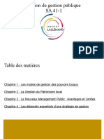 Notion de Gestion Publique SA41-1