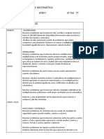 Planificación Anual de Matemática